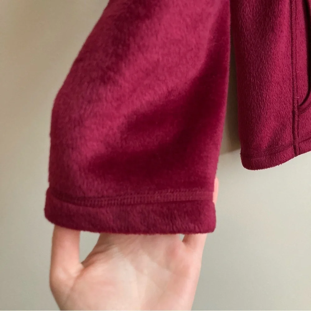 Style & Co. Magenta Reversible Fleece and Plush Full Zip Sweatshirt M - Picture 3 of 9